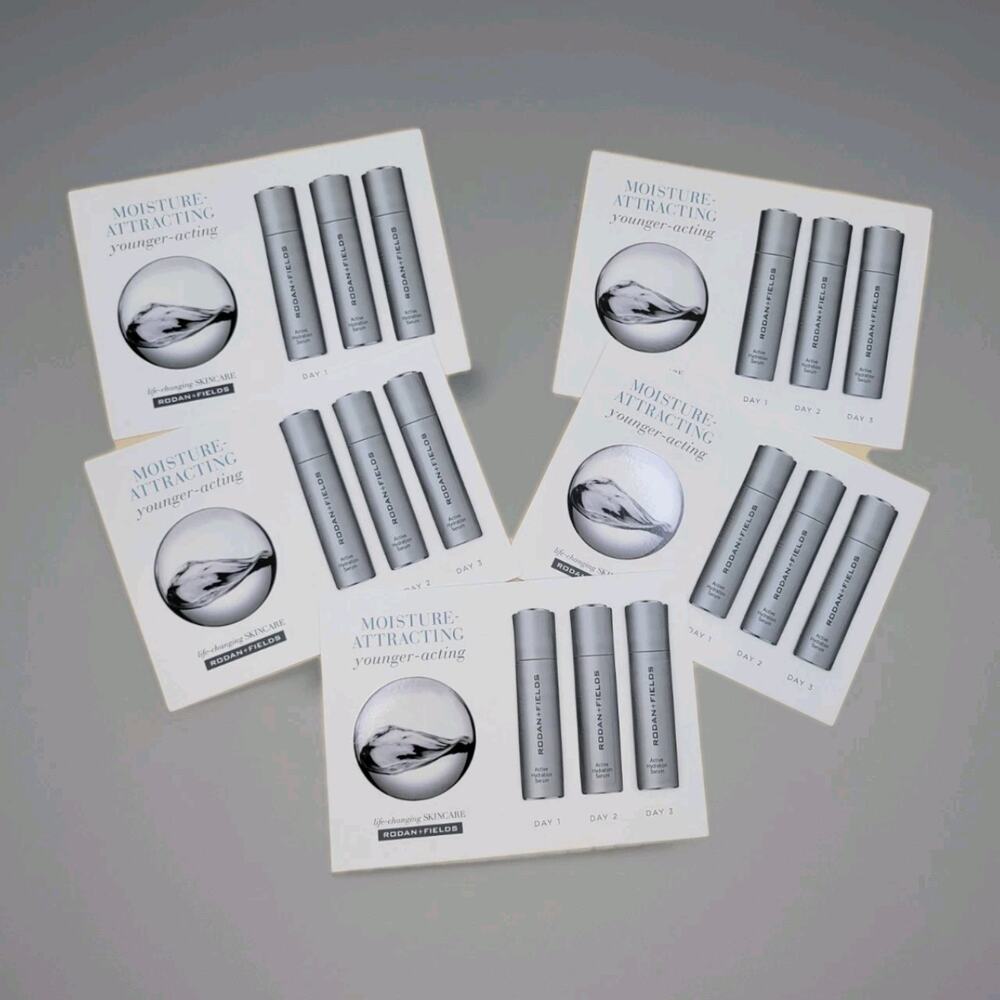 Pack of 5 Rodan+Fields Younger Active Hydration Serum Travel Sample
